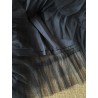 Falda de capas de tul negra